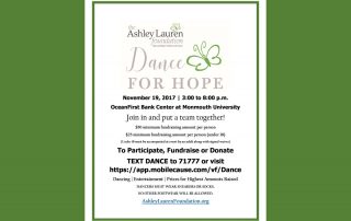 Dance for Hope, promotional flyer