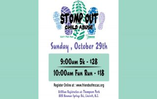 Stomp Out Child Abuse, promotional flyer