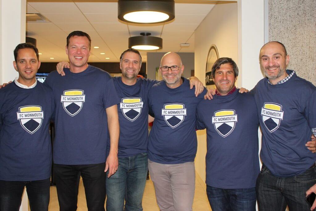 Members of the FC Monmouth team