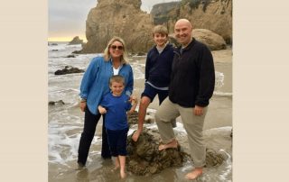 Family on the beach; Go-Fund-Me