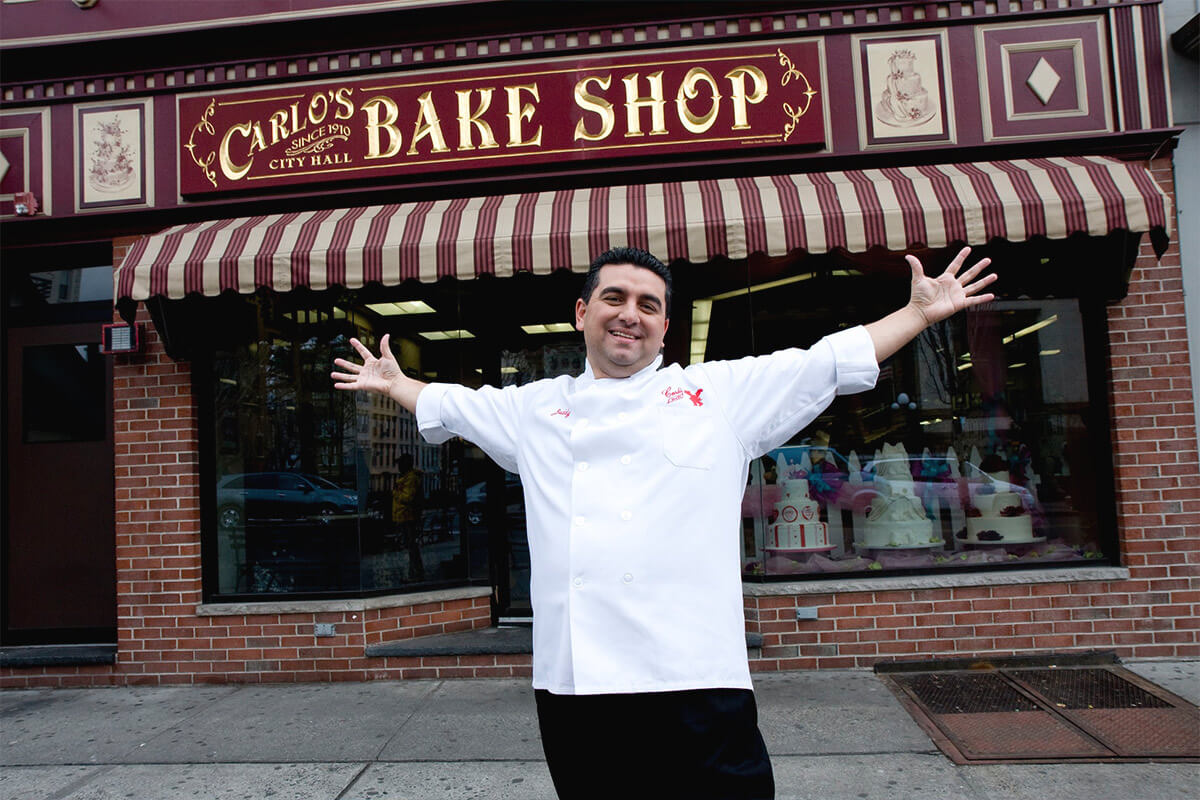 Buddy Valastro in front of his bake shop