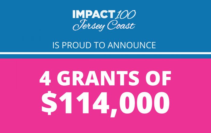 Impact 100 Jersey Coast is proud to announce 4 grants of $114,000