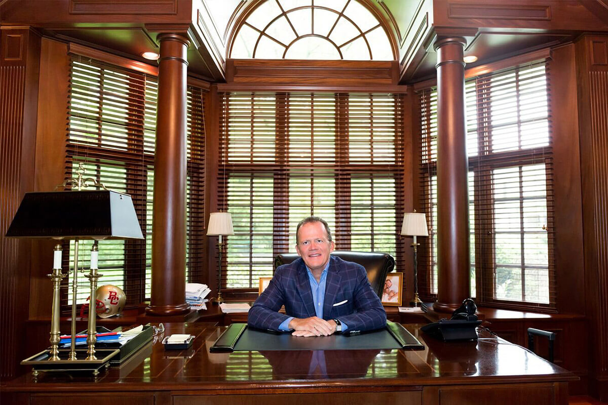 Portrait of Jack Howley sitting at desk