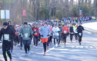 Marathon runners running the E. Murray Todd marathon