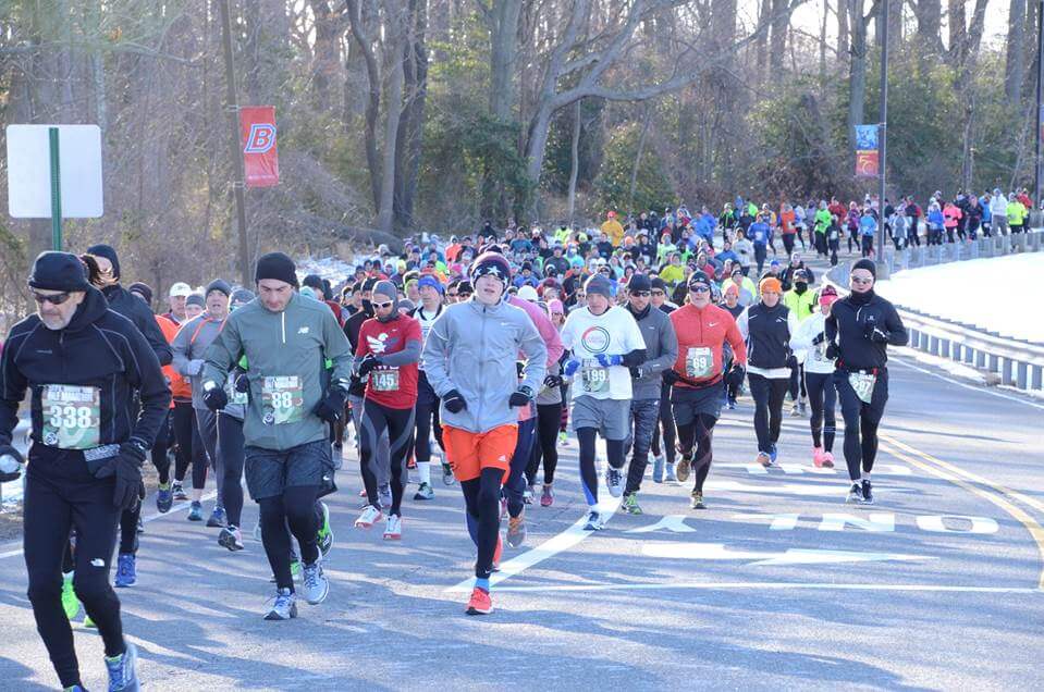 Marathon runners running the E. Murray Todd marathon