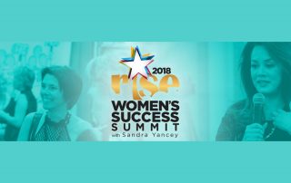 2018, RISE! Women's Success Summit, promotional graphic