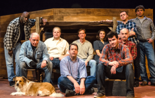 Cast of, Mice and Men, on stage