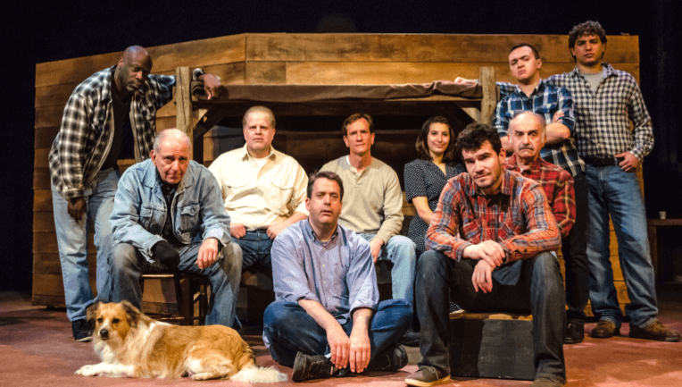 Cast of, Mice and Men, on stage