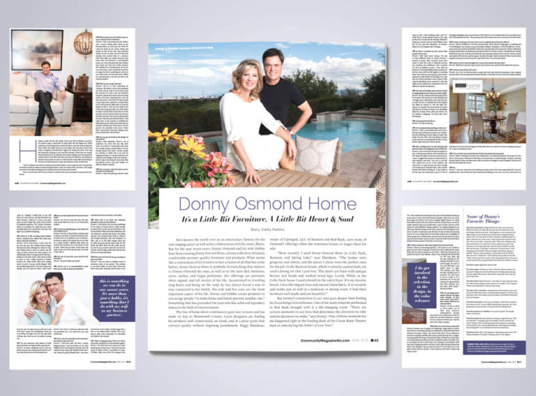 Donny Osmond Magazine Spread