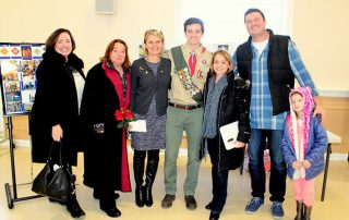 Michael Frissora, with family