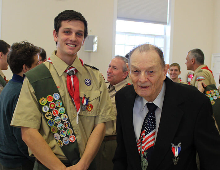 Michael Frissora with Elmer Potter