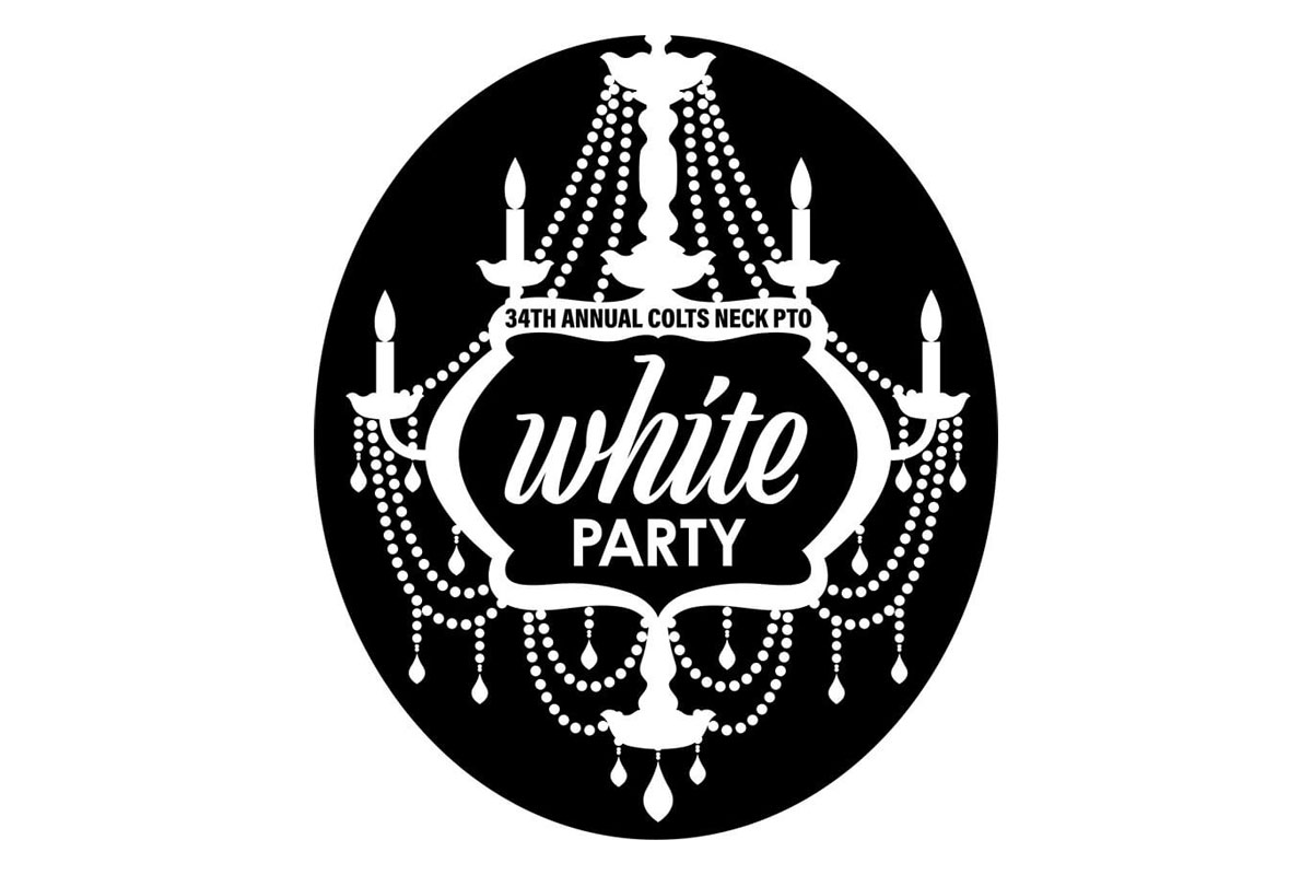 34th Annual Colts Neck PTO White Party, promotional flyer