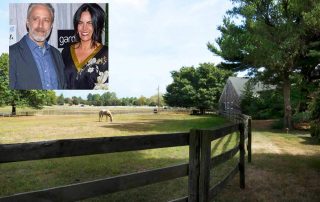 Tracey and John Stewart, their farm