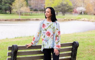 Portrait of Donna Ongsiako, outdoors