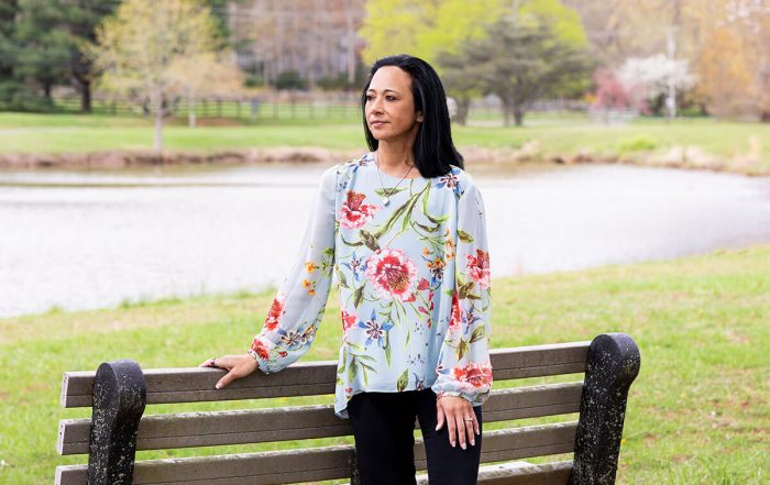 Portrait of Donna Ongsiako, outdoors