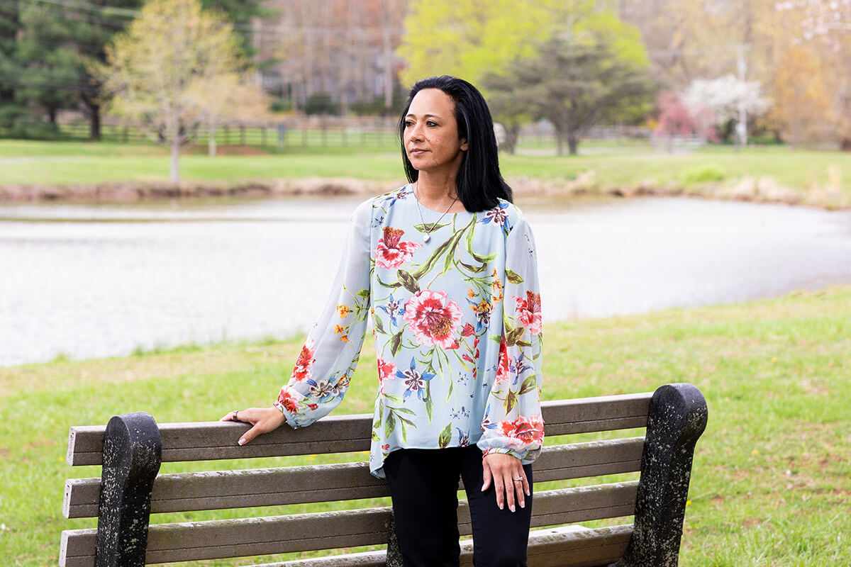 Portrait of Donna Ongsiako, outdoors