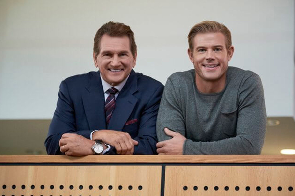 Joe Theismann and Trevor Donovan