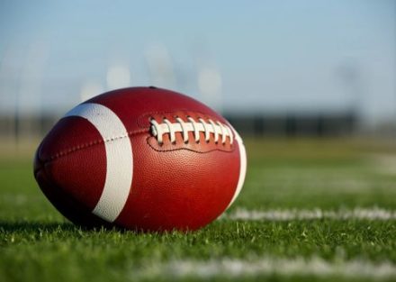 Photo of a football on the field