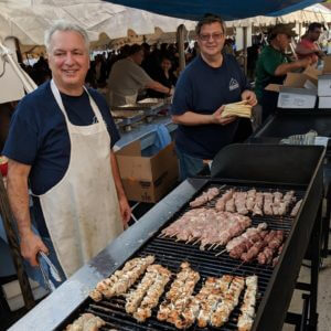 Food vendor at Greek Festival