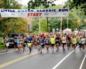 Runners during the Little Silver 5K Classic Run