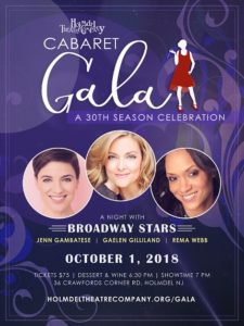 Cabaret Gala promotional flyer; Broadway Stars