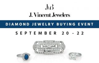 J. Vincent Jewelers Diamond Buying Event promotional flyer