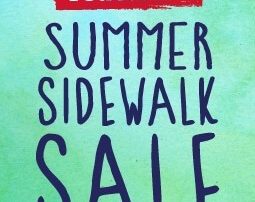 Red Bank Summer Sidewalk Sale promotional flyer