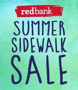 Red Bank Summer Sidewalk Sale promotional flyer