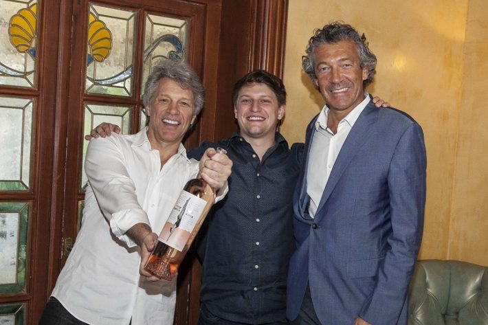 Jon Bon Jovi, Jesse Biongiovi, and Gérard Bertrand