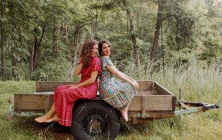 Franki DeSaro & April Martines outside