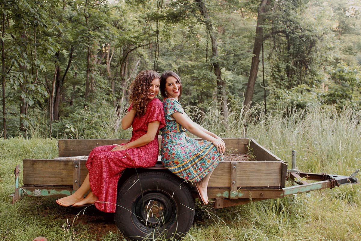 Franki DeSaro & April Martines outside