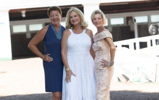 Maria Farhat Tanzola, Maureen Lloyd and Carol Stillwell at the Monmouth Racetrack