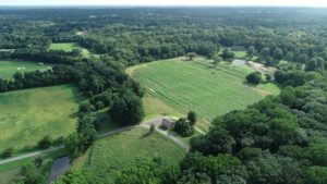 Ariel shot of Groot Farm